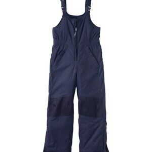 L.L.Bean Kids Cold Buster Snow Bibs Navy Blue Ski Pants Size 8